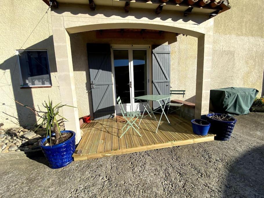 Apartamento T2 en rez de jardin de maison, avec piscine privée, draps et serviettes de toilette non fournis Argelès-sur-Mer Exterior foto