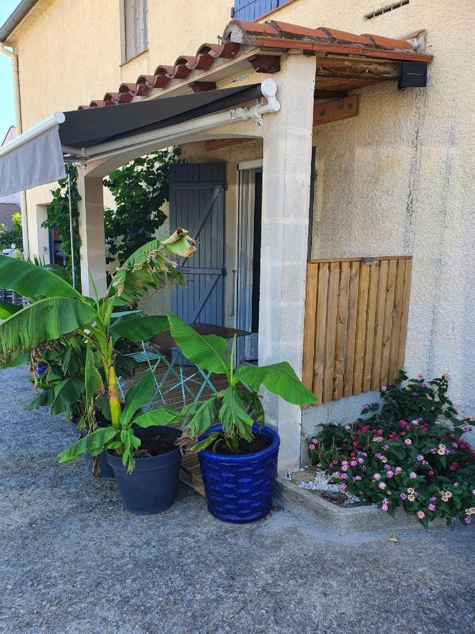 Apartamento T2 en rez de jardin de maison, avec piscine privée, draps et serviettes de toilette non fournis Argelès-sur-Mer Exterior foto